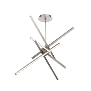 Parallax 29 in. LED Pendant Light Brushed Nickel finish