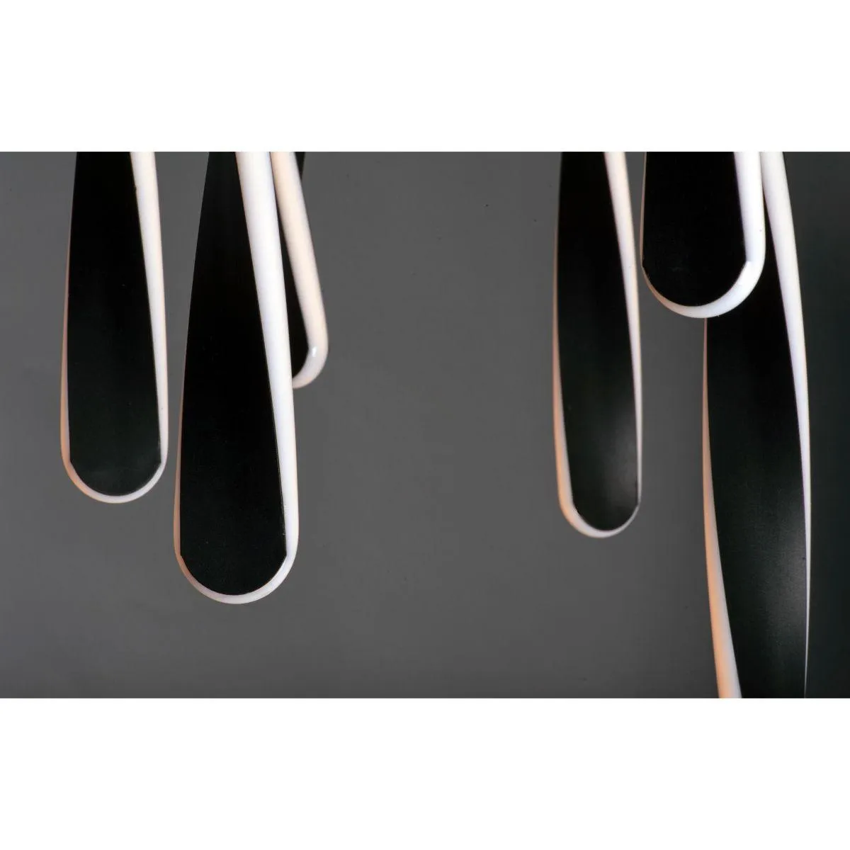Pirouette 16 in. 5 Lights LED Pendant Light Black finish