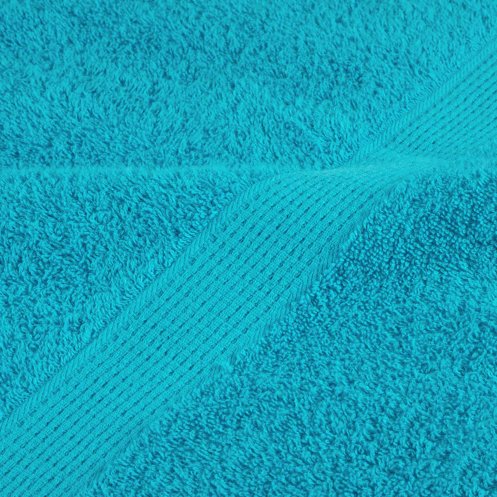 Premium Hand Towels 10 pcs Turquoise 50x100 cm 600 gsm 100% Cotton