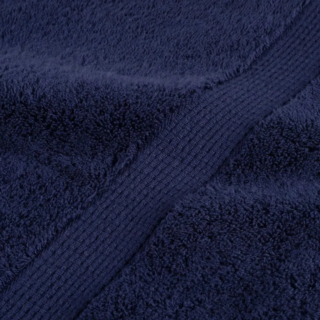 Premium Shower Towels 10pcs Navy Blue 70x140cm 600gsm 100% Cotton