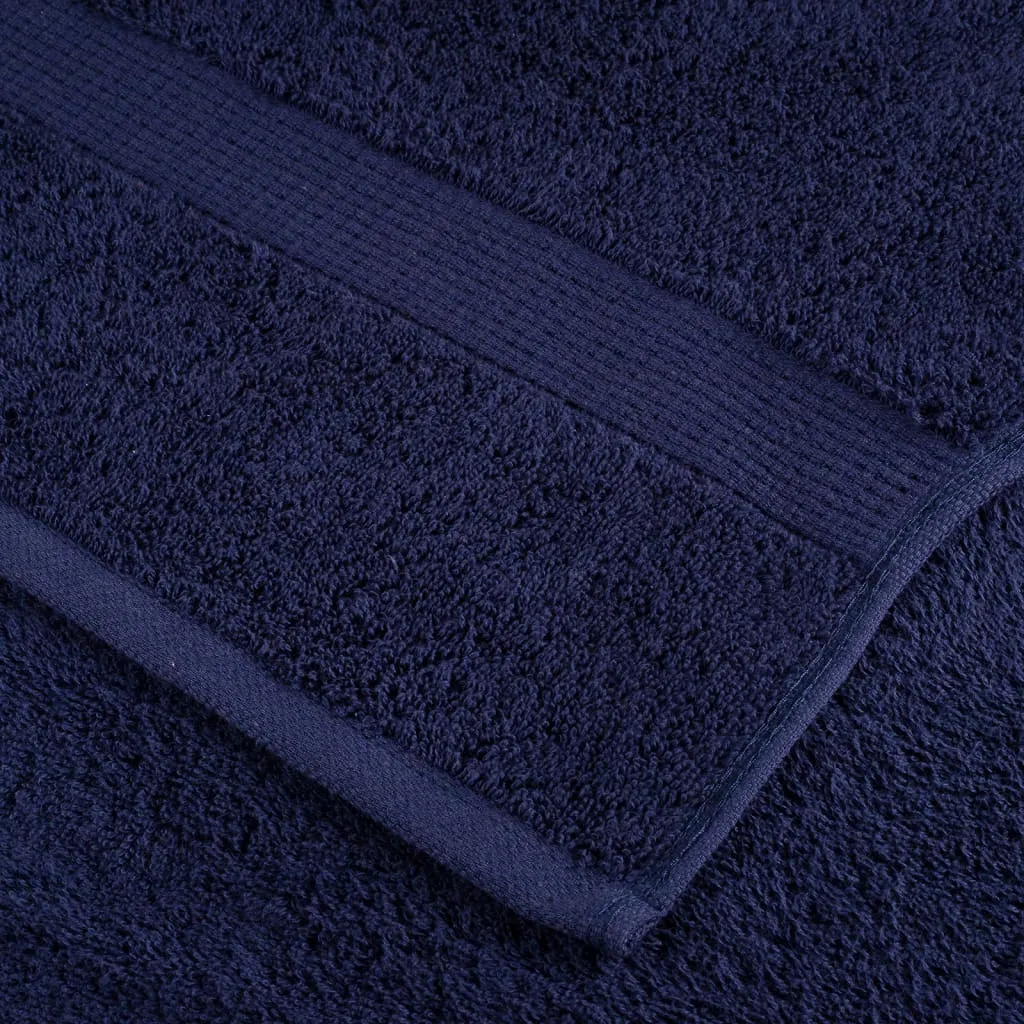 Premium Shower Towels 10pcs Navy Blue 70x140cm 600gsm 100% Cotton