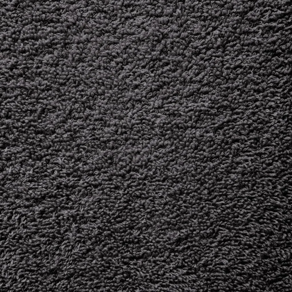 Premium Towels 2pcs Anthracite 100x200cm 600gsm 100% Cotton