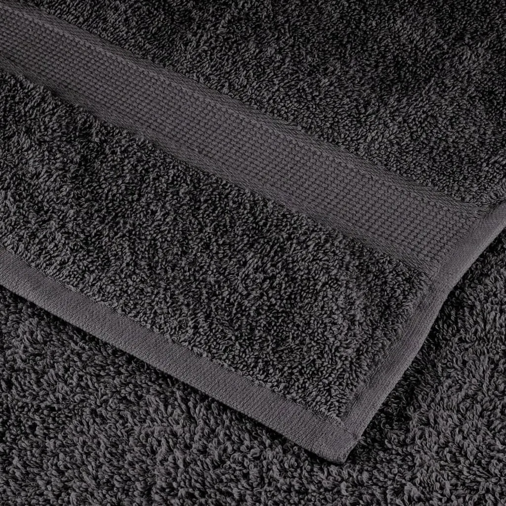 Premium Towels 2pcs Anthracite 100x200cm 600gsm 100% Cotton