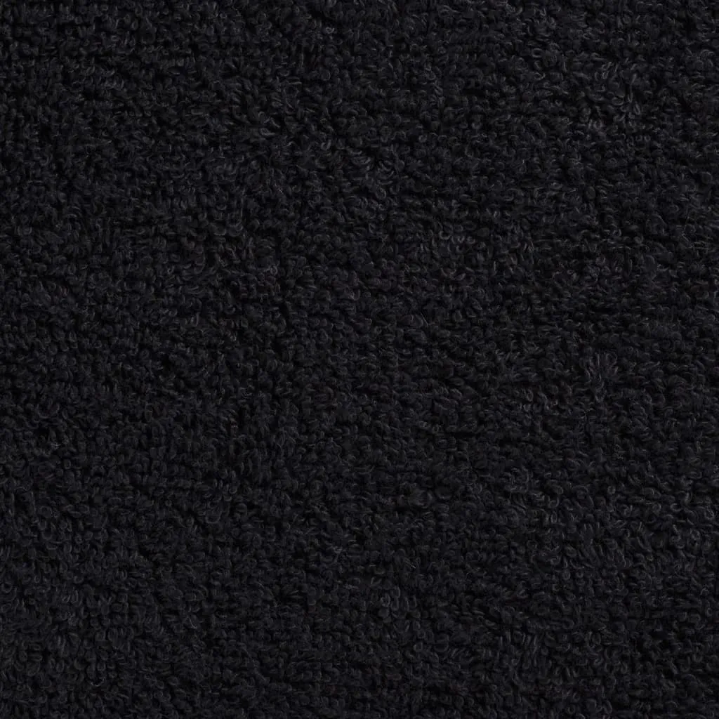 Premium Washcloths 2 pcs Black 30x30 cm 600 gsm 100% Cotton