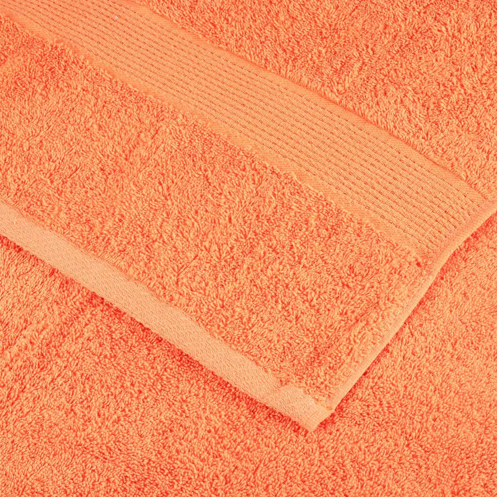 Premium Washcloths 4 pcs Orange 30x30 cm 600 gsm 100% Cotton