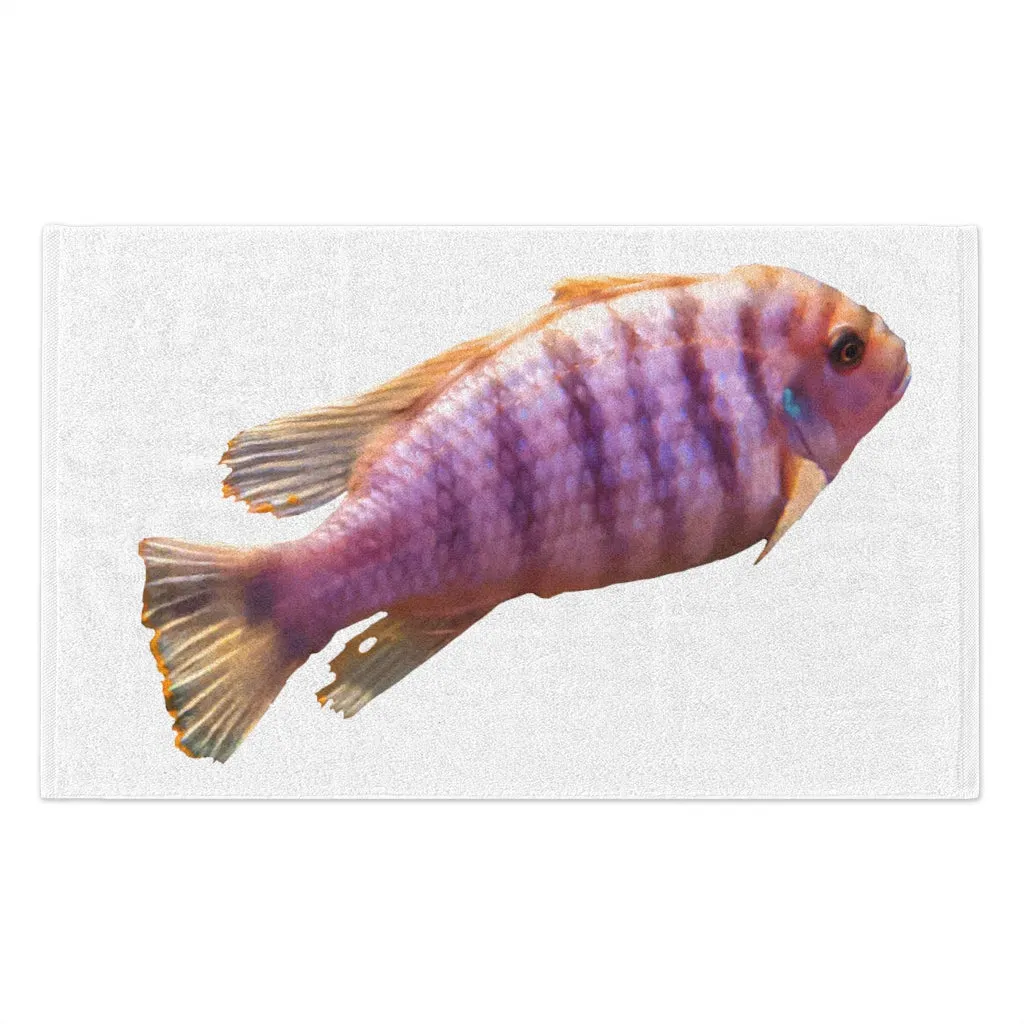 Purple Fish Rally Towel, 11x18