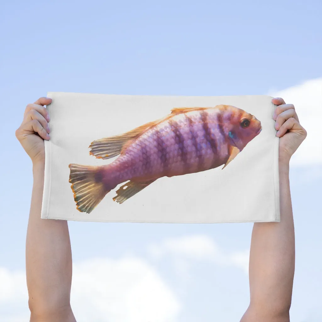 Purple Fish Rally Towel, 11x18