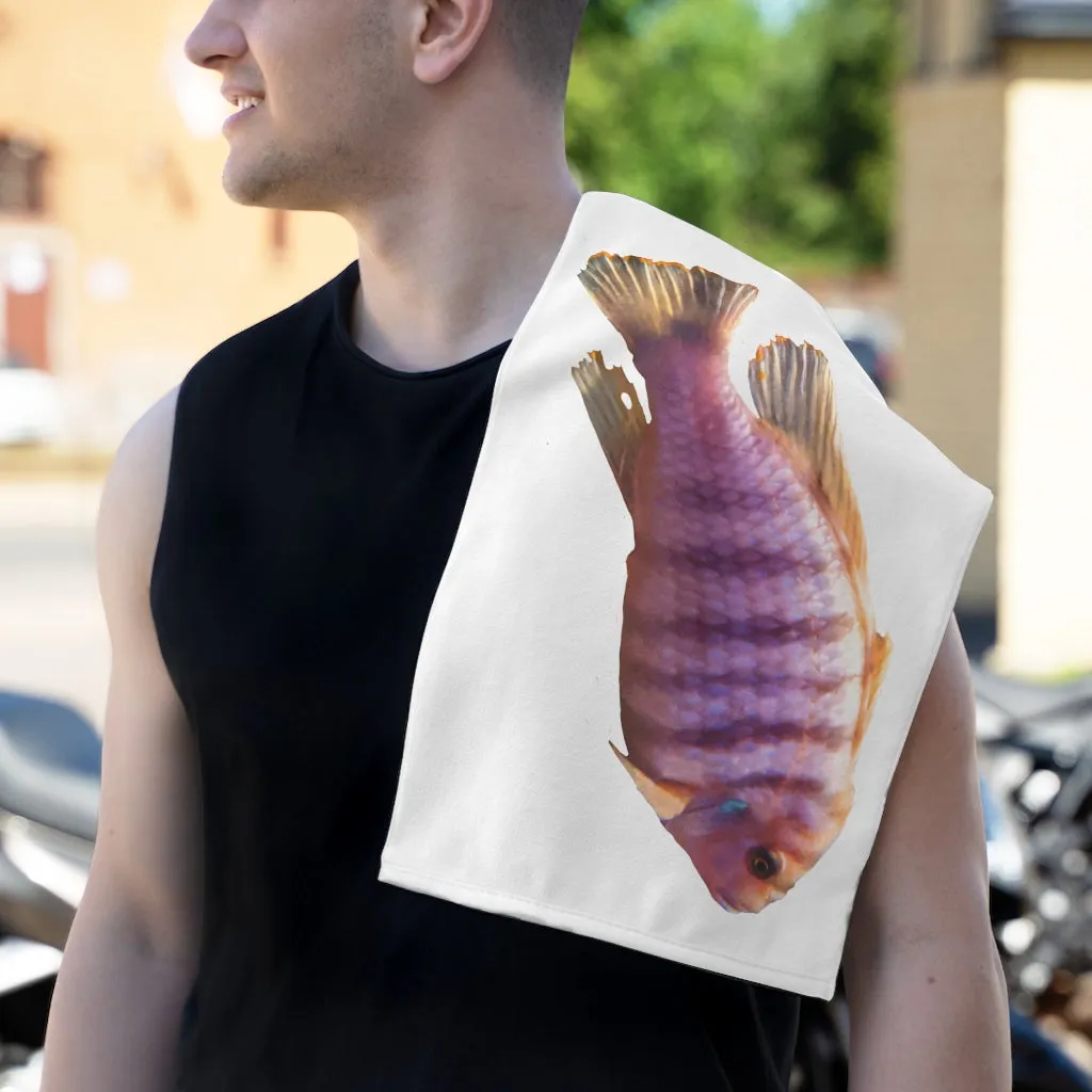 Purple Fish Rally Towel, 11x18