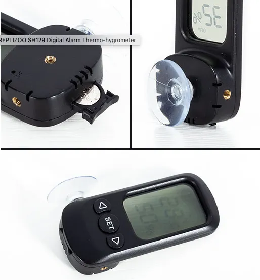 REPTIZOO: Digital Alarm Thermo-hygrometer #SH129