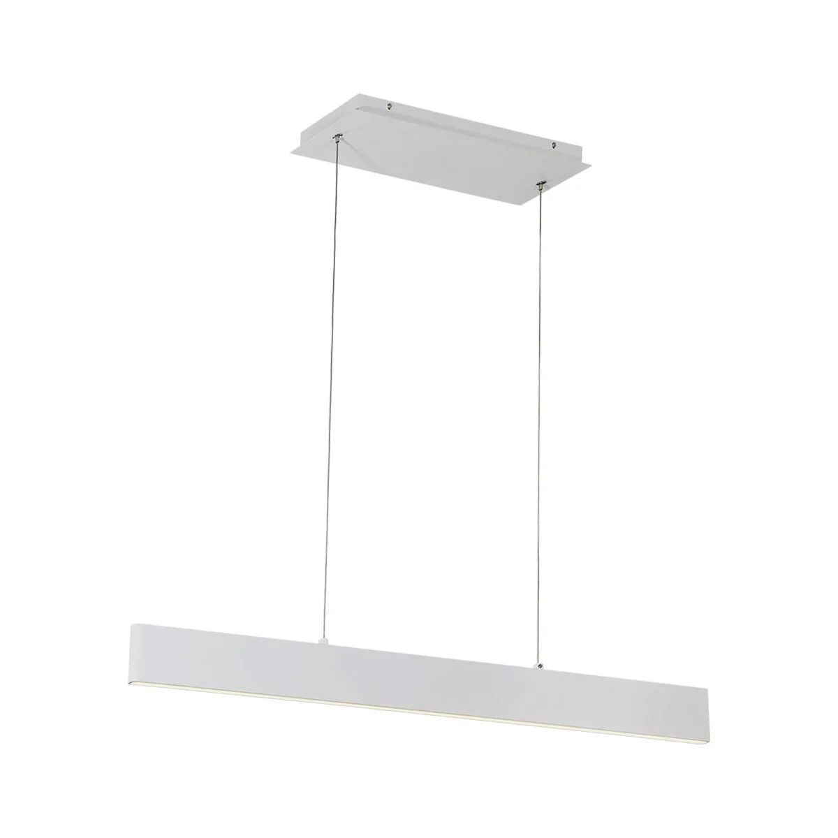 Rogers 46 in. LED Pendant Light White Finish