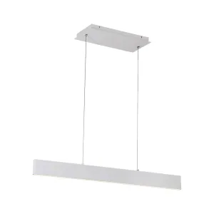 Rogers 46 in. LED Pendant Light White Finish