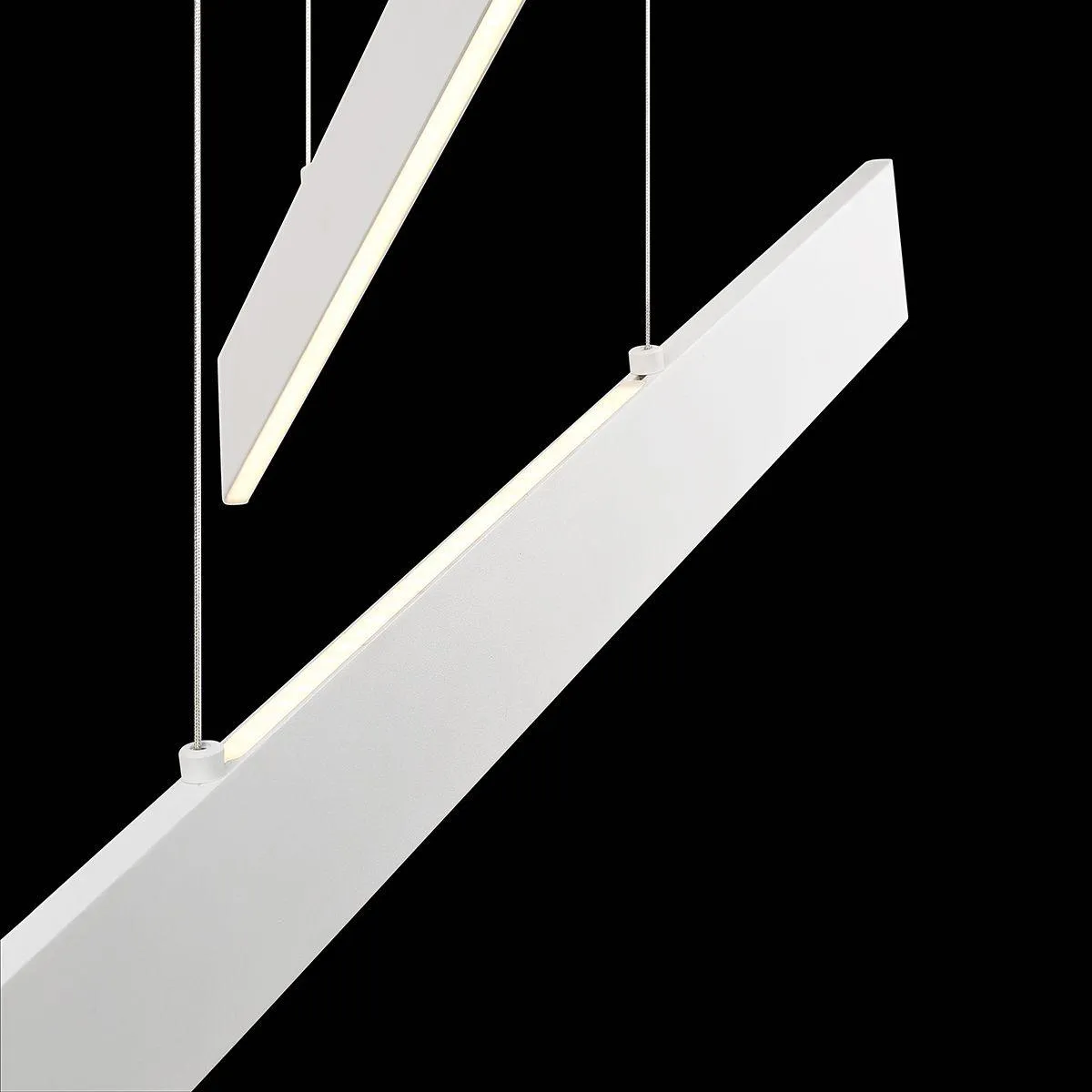 Rogers 46 in. LED Pendant Light White Finish