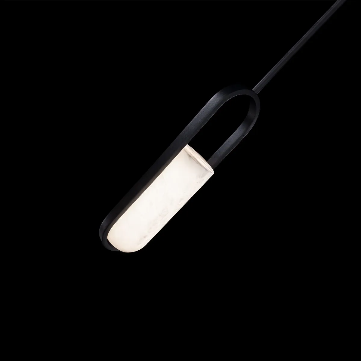 Rollins 5 in. LED Pendant Light Black finish