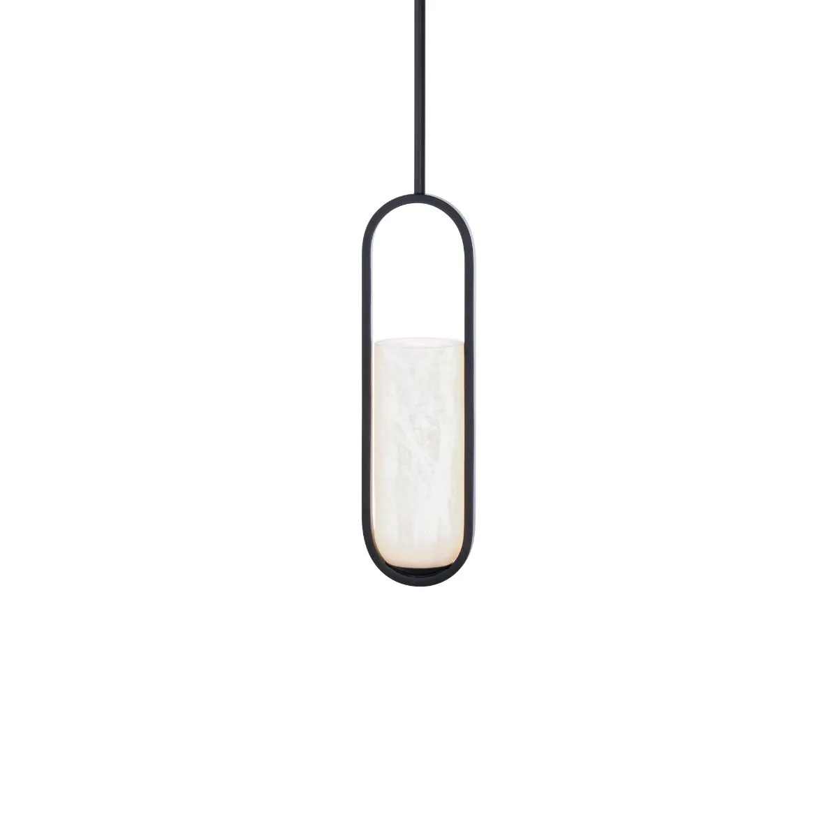 Rollins 5 in. LED Pendant Light Black finish