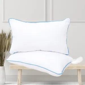 RoyalMantle Premium Ultra Soft Micro Fiber Hotel Quality Pillow White 16x24 Inch (Pack of 4)
