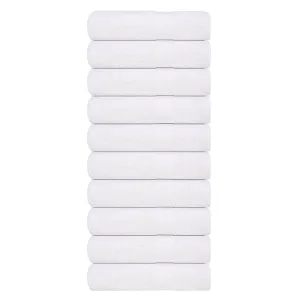 Shower Towels 10 pcs White 70x140 cm 360 gsm 100% Cotton