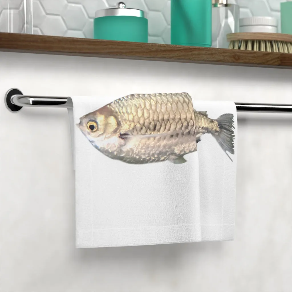 Silver Fish Face Towel
