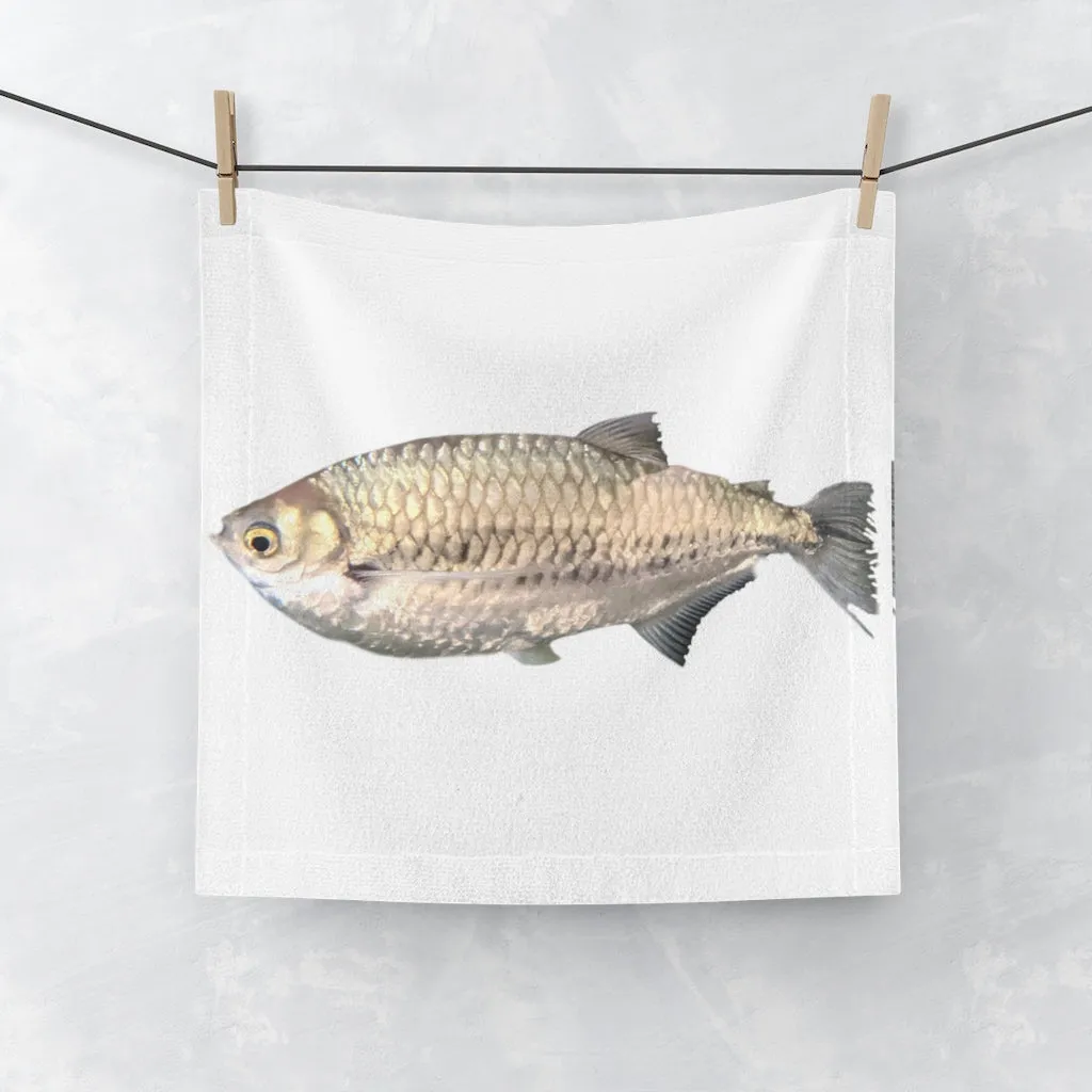 Silver Fish Face Towel