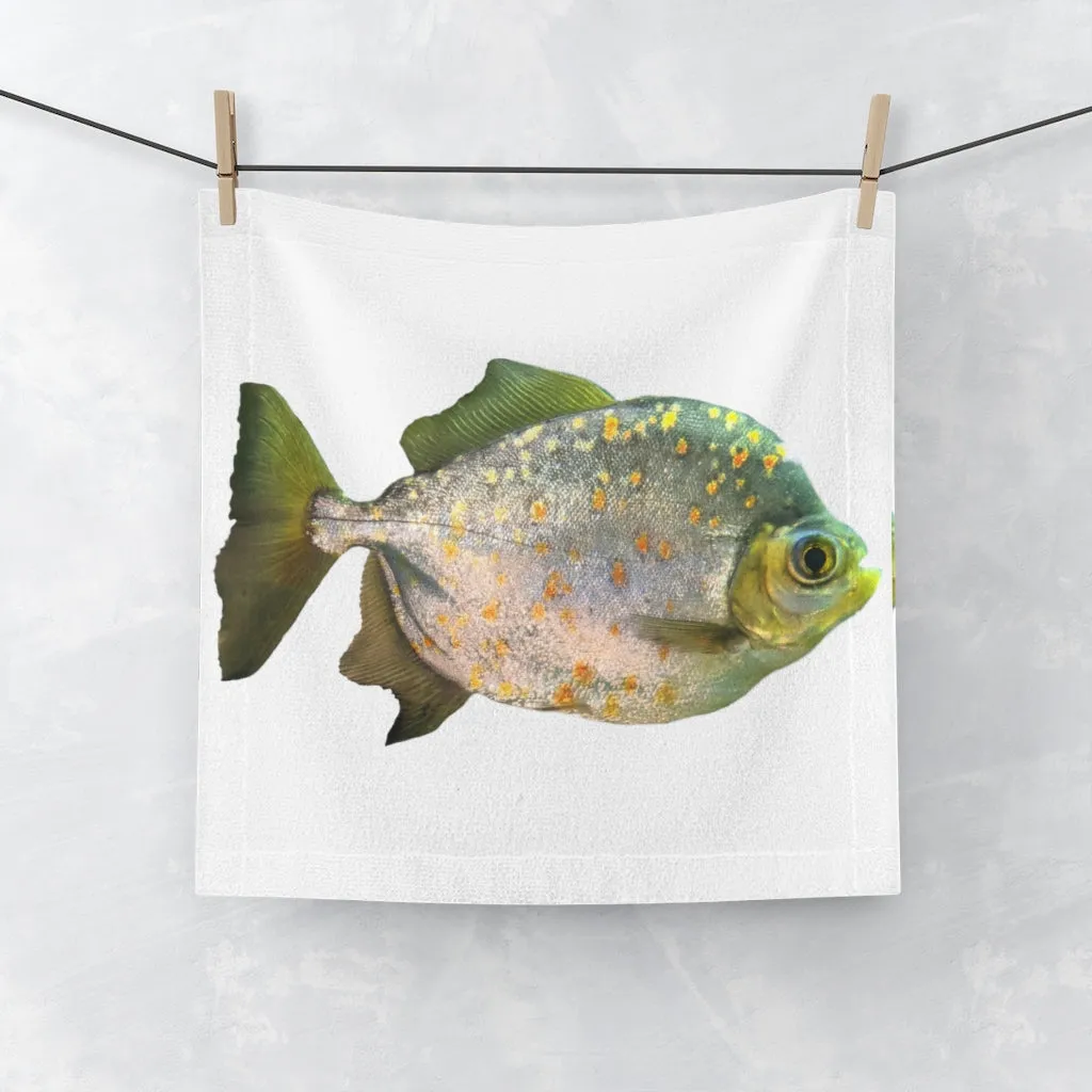 Silver Fish with Specs Face Towel