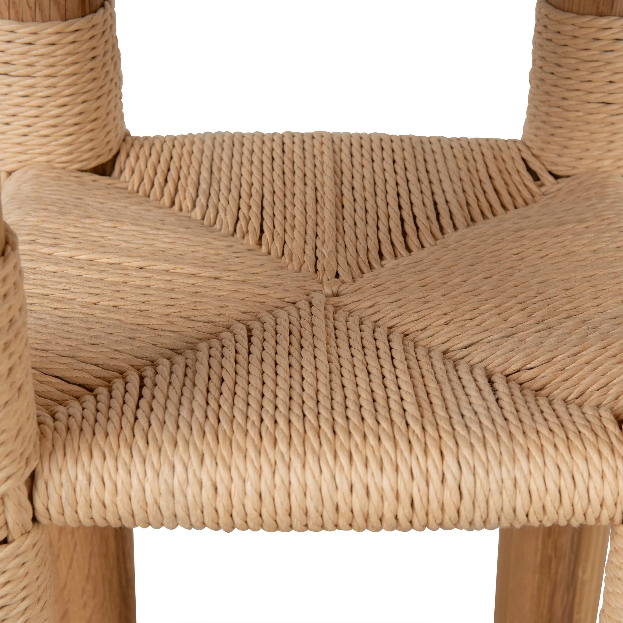 Smith 42cm Round Side Table - Natural