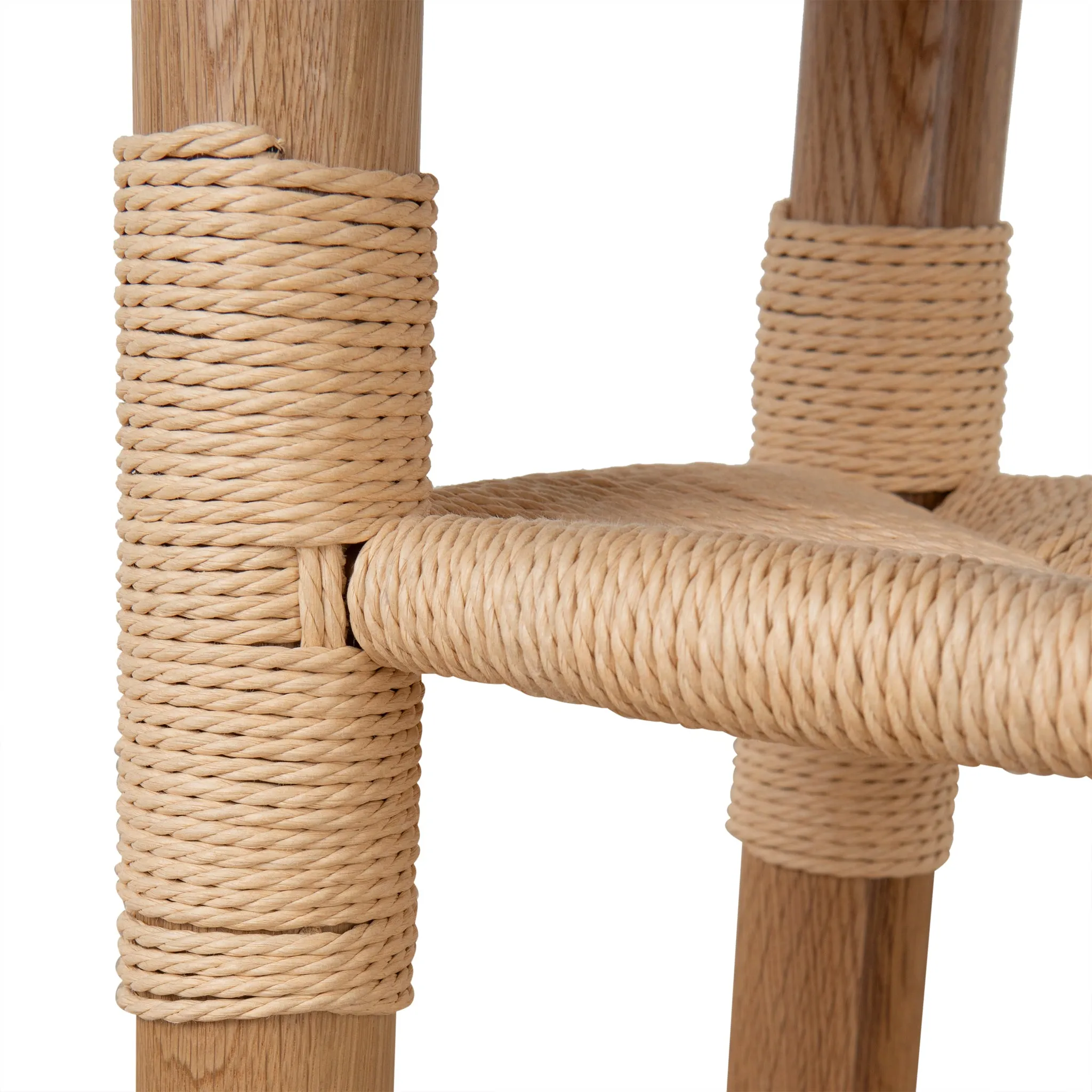 Smith 42cm Round Side Table - Natural