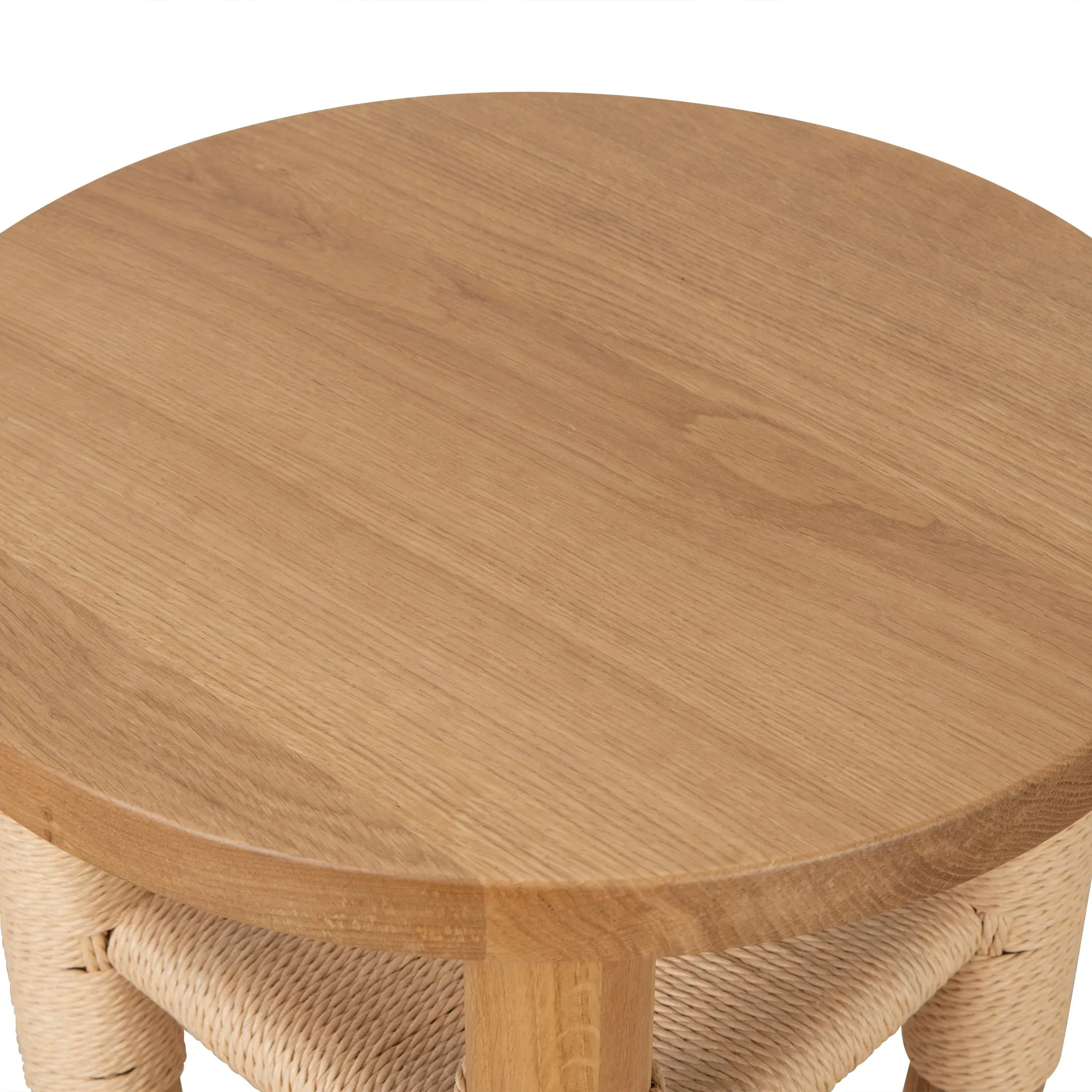 Smith 42cm Round Side Table - Natural