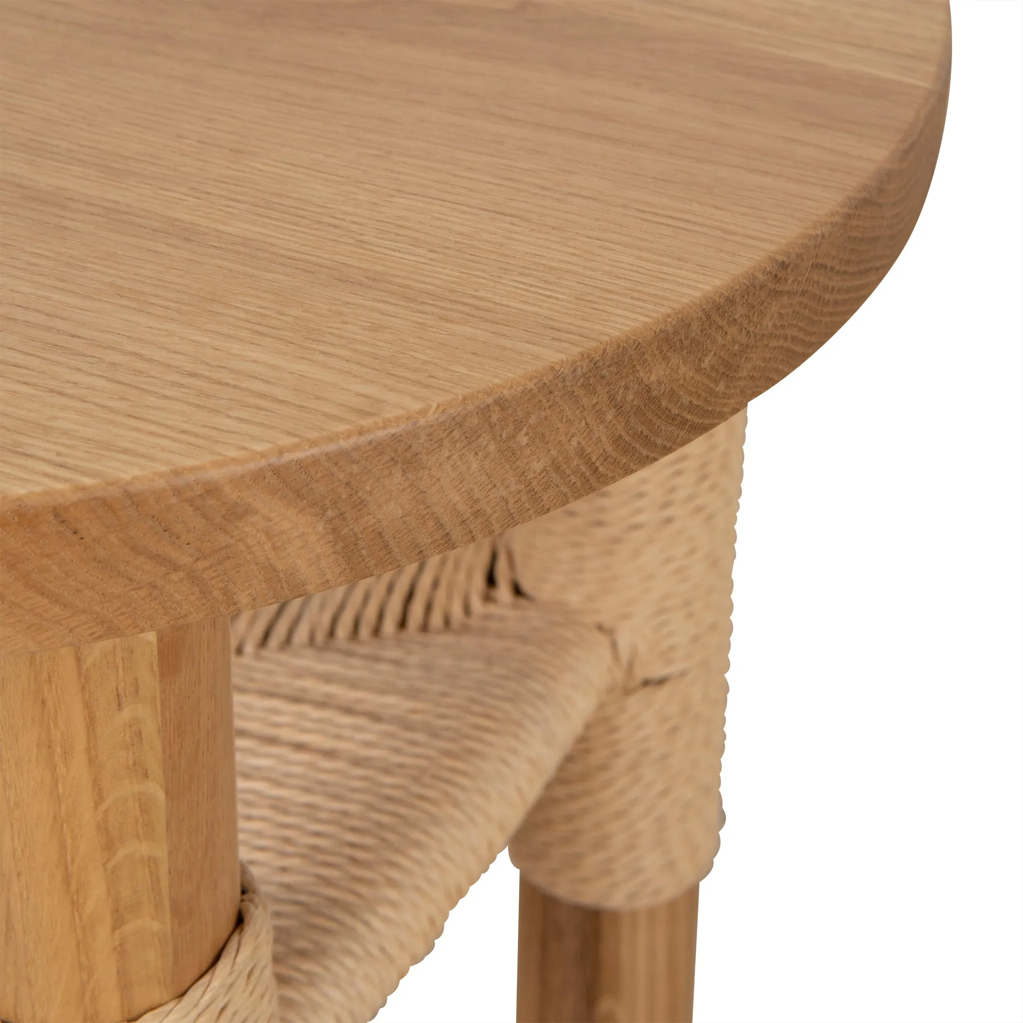 Smith 42cm Round Side Table - Natural