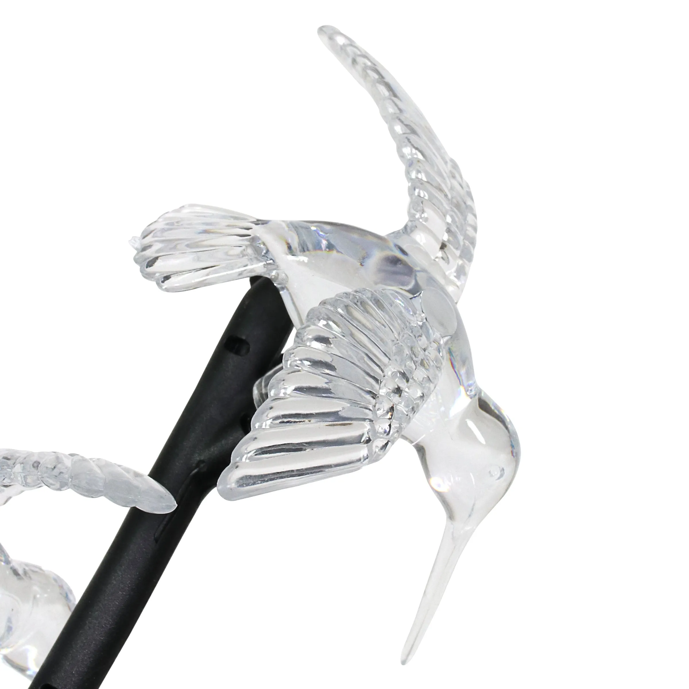 Solar Bird Branch Garden Stake with Twenty LED Lights, 13 by 38 Inches