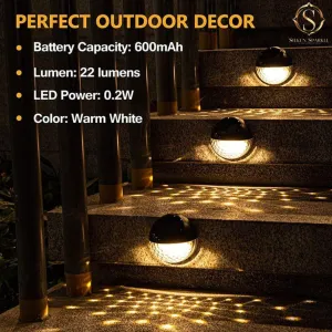 Solar-Powered LED Wall Lights – Waterproof Outdoor Lighting with Decorative Patterns