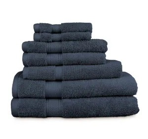 St Regis 7 Piece 600GSM Cotton Towel Set Navy