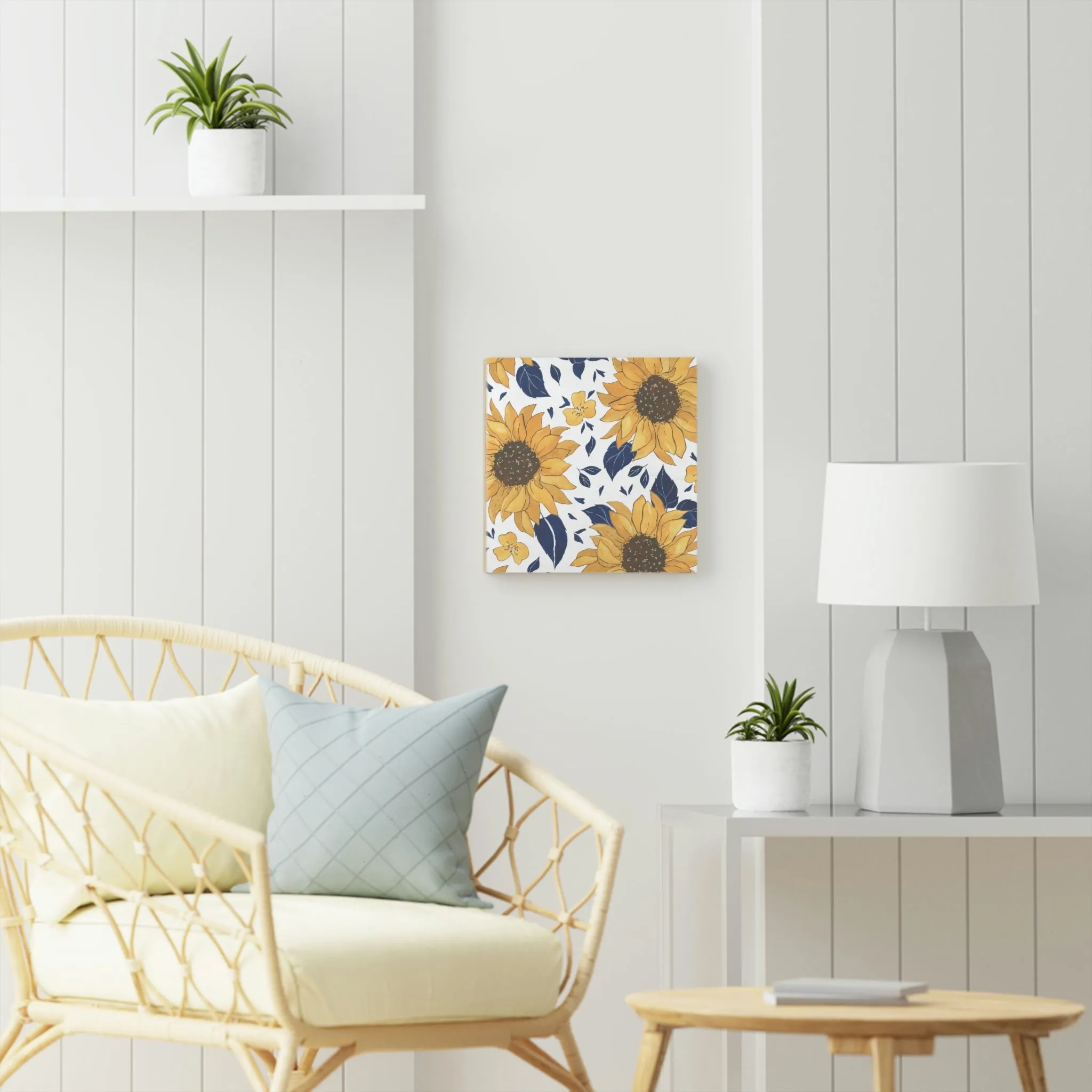 sunflower Wood Canvas