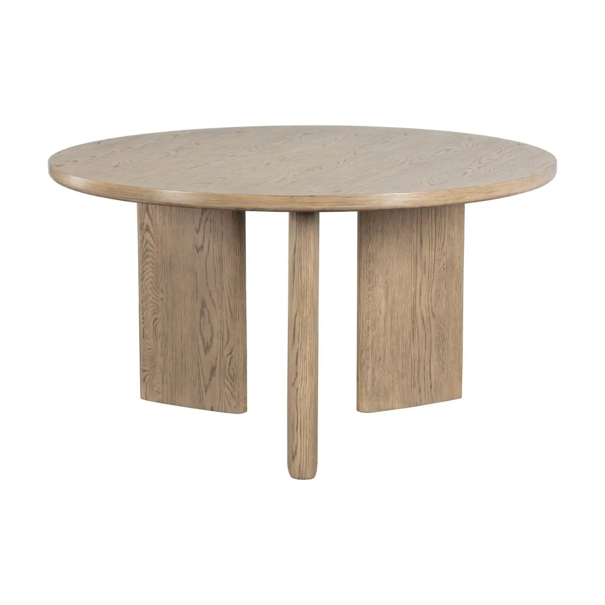 Sunpan Mid-Century Modern Giulietta Dining Table - Round - Weathered Oak - 55" - Seats 4