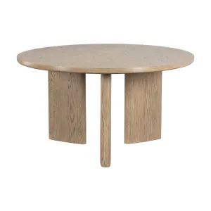 Sunpan Mid-Century Modern Giulietta Dining Table - Round - Weathered Oak - 55" - Seats 4