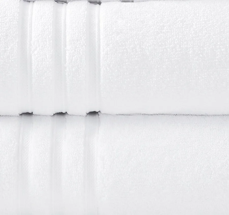 Super Duet 6 Piece 575GSM Cotton Towel Set White