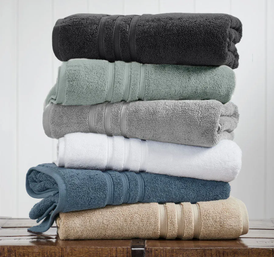 Super Duet 6 Piece 575GSM Cotton Towel Set White