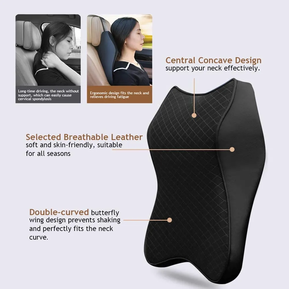 TAPTES Headrest Neck Pillow for Tesla Model S 3 X Y，set of 2
