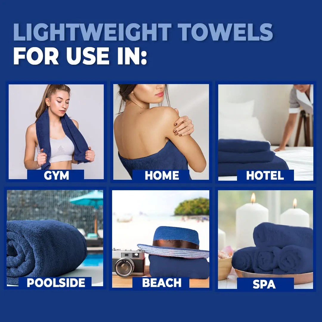 The Better Home Bamboo Bath Towel for Men & Women | 450GSM Bamboo Towel | Ultra Soft, Hyper Absorbent & Anti Odour Bathing Towel | 27x54 inches (Pack of 1, Royal Blue)