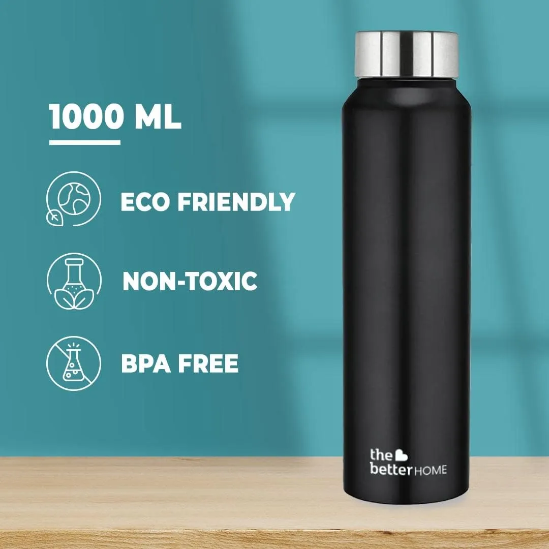 The Better Home FUMATO Aerochef Pro Air fryer With Digital Screen Panel 6.8L Blue & Stainless Steel Water Bottle 1 Litre Pack of 5 Black