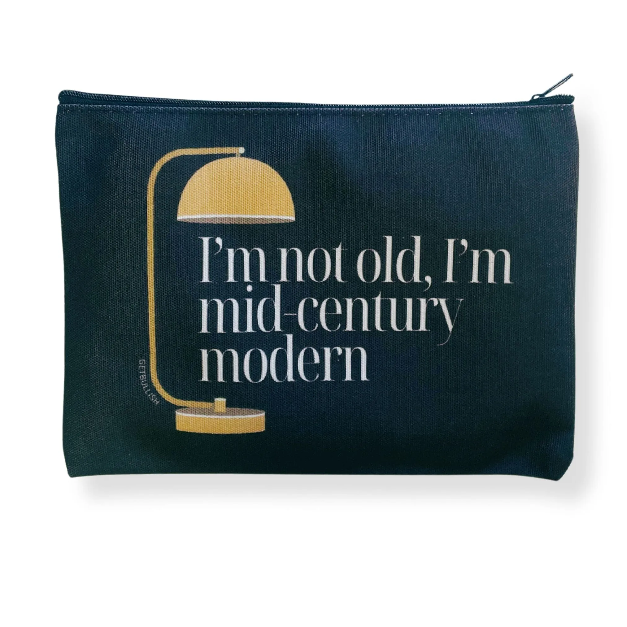 The Bullish Store Unisex I'm Not Old, I'm Mid-Century Modern Canvas Zipper Pouch
