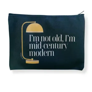 The Bullish Store Unisex I'm Not Old, I'm Mid-Century Modern Canvas Zipper Pouch