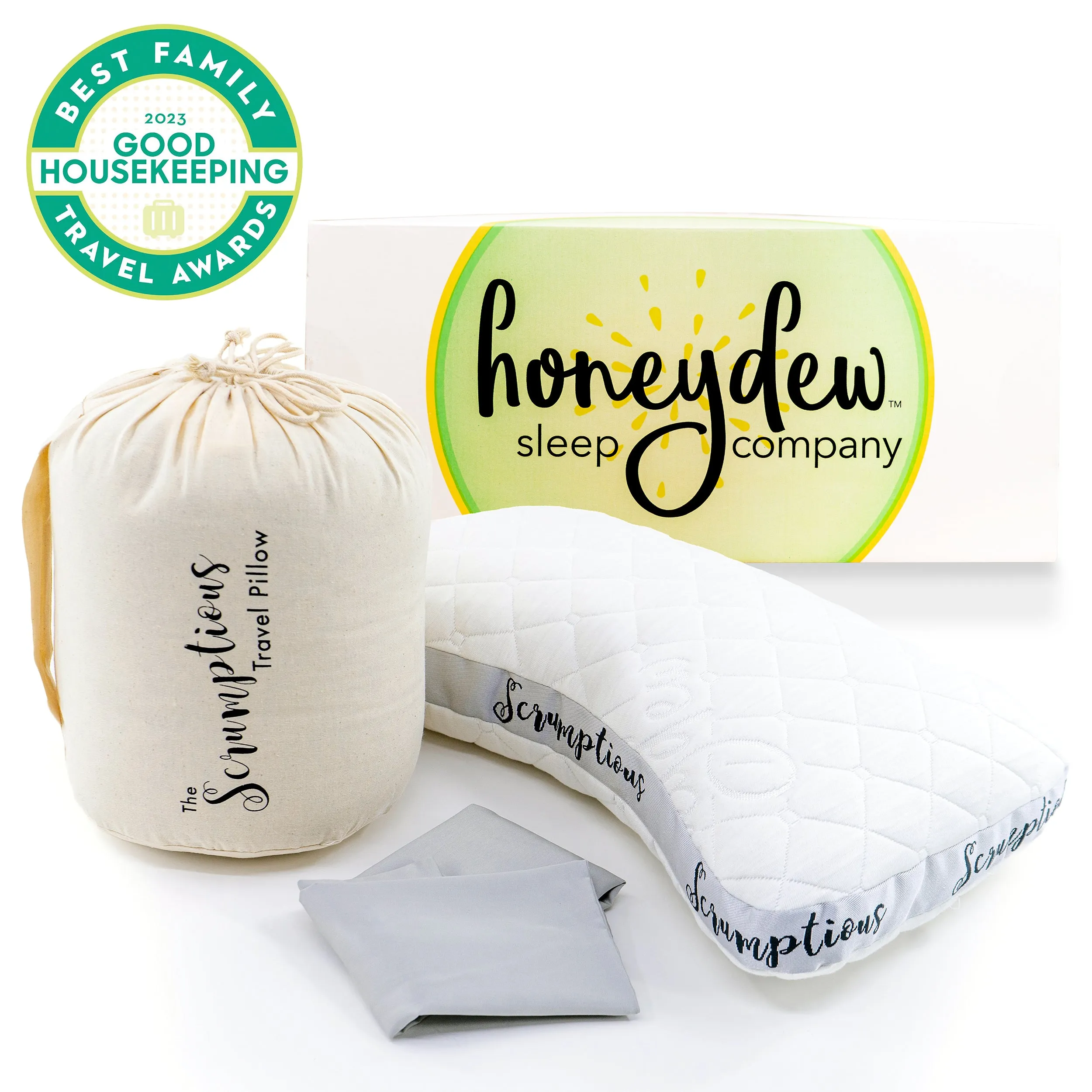 The Scrumptious Side Sleeper Pillow with Cooling Organic Pillowcase