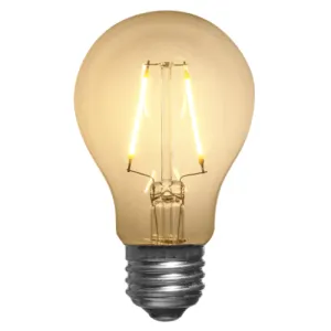 Vintage Café Glass A19 LED Bulbs- Warm White (24 Pack)