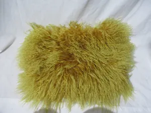 WEST ELM MONGOLIAN FUR Authentic Sham Cover Pillowcase PILLOW Shaggy 14.5x11"