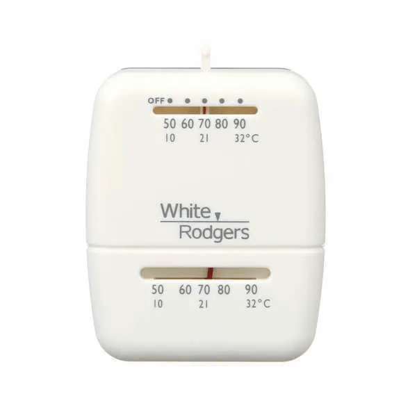 White-Rodgers 1C20-102 Economy Stat Heat Only Less Off Switch Millivolt, 12vdc & 24v 50-90F Replaces 1C20-2