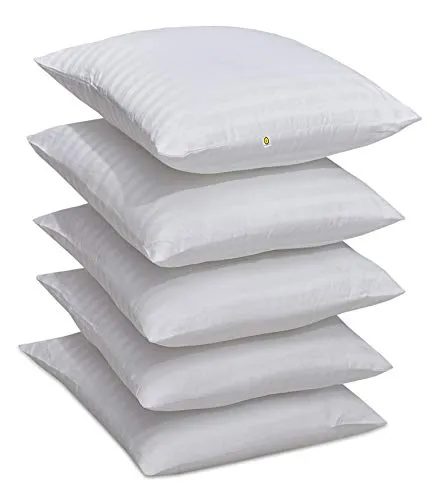 Yellow Weaves™ Microfiber Cushion Fillers 16 X 16 Inches, Set of 5 - White Color