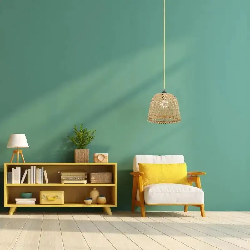 Zen Chic Bamboo Woven Lamp Shade - Handcrafted Vintage Boho Lighting