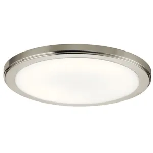 Zeo 13 in. LED Round Disk Light 1500 Lumens 3000K Brushed Nickel