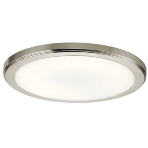 Zeo 13 in. LED Round Disk Light 1500 Lumens 4000K Brushed Nickel