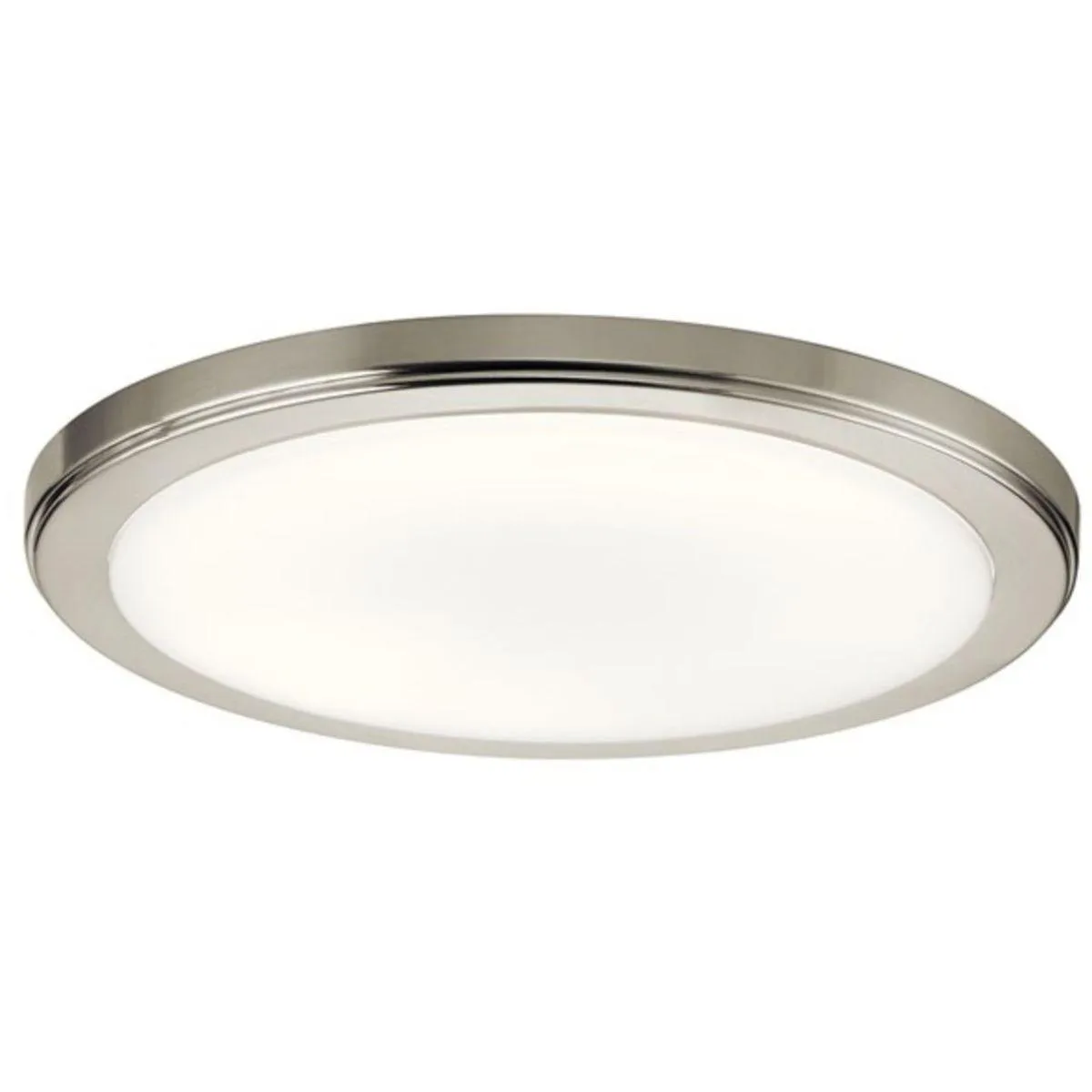 Zeo 13 in. LED Round Disk Light 1500 Lumens 4000K Brushed Nickel